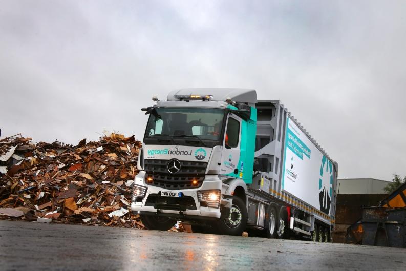 2020 Trucks with wood waste 